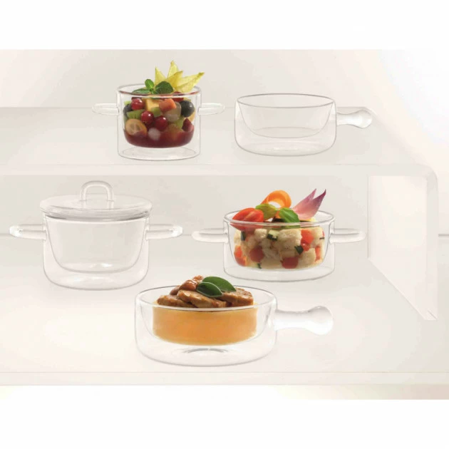 De gros 🌟 Casserole En Verre Double Paroi 12 cl (x2) Luigi Bormioli THERMIC GLASS 🔥 – Image 3