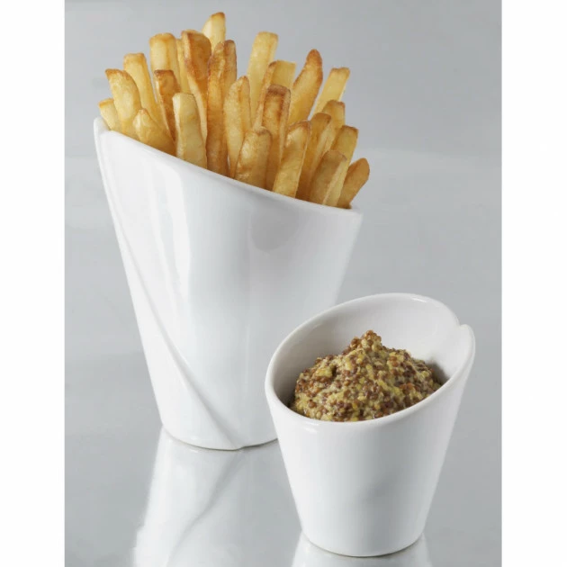 De gros 🌟 Mini Cornet de Frites Blanc 5cl French Classique Revol 😀 – Image 2