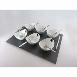 Nouveau 💯 Plateau 6 coupelles Jonque Blanches par LeBrun 🎉