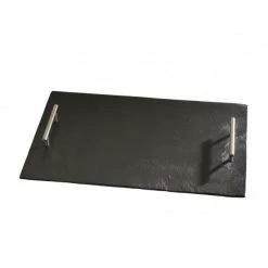Tout neuf 🛒 Plateau ardoise poignées métal par LeBrun (46x30cm) 🌟