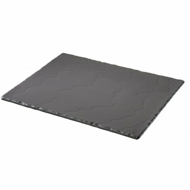 De gros 😉 Plateau Rectangulaire Ardoise 1/2 GN (32,5 x 27 cm) Basalt Revol 🧨