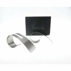 Nouveau 😍 Porte-noms inox Arabesque avec ardoises par LeBrun (x6) ❤️