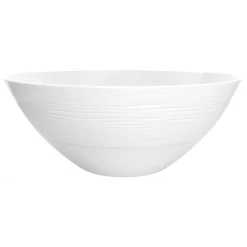 Vente flash ✨ Saladier sculpté blanc en mélamine 30 cm TECHS – Zak! Designs 🛒