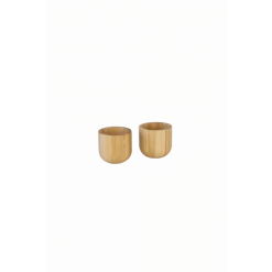 Remise 😀 Set de 2 Coquetiers en Bambou Pebbly 👍